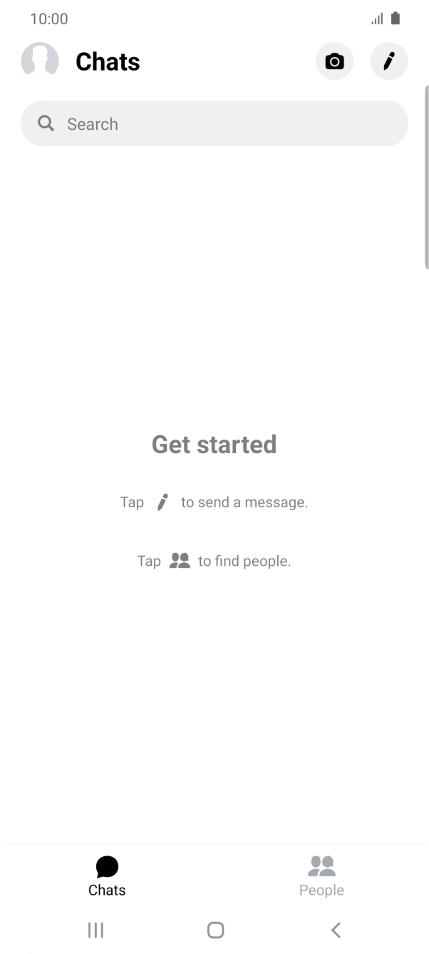 Press the new message icon.