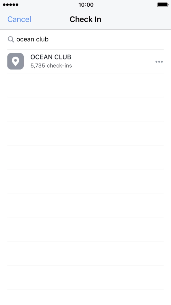 Key in the required search word and press the required location.
