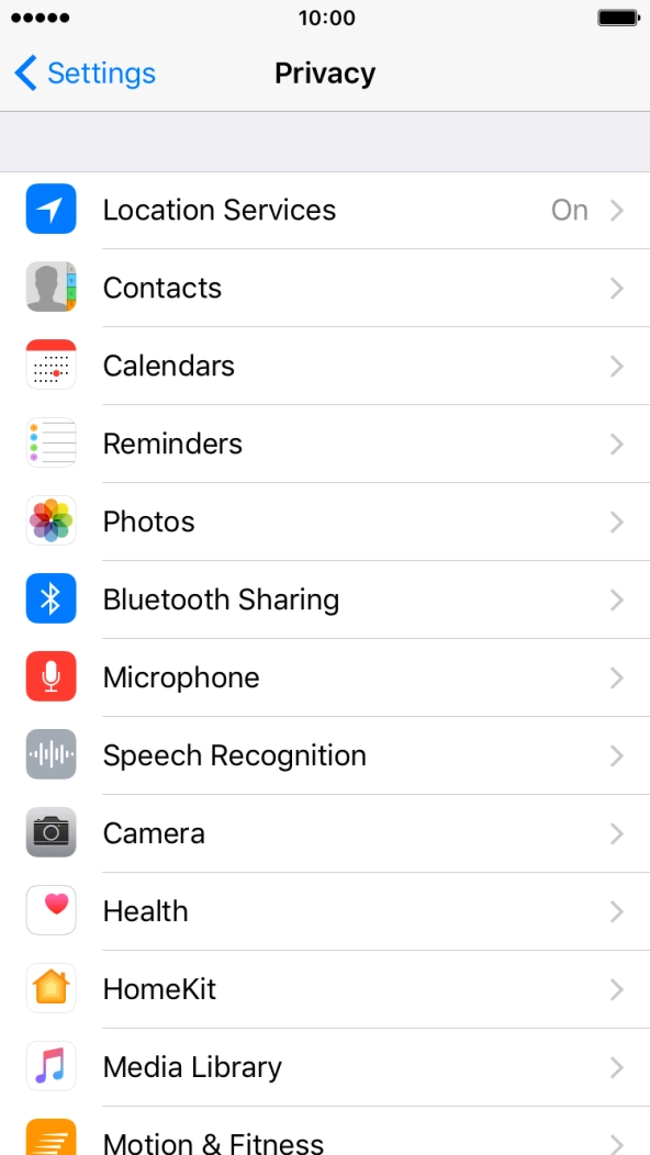 Press Location Services. Press Location Services.