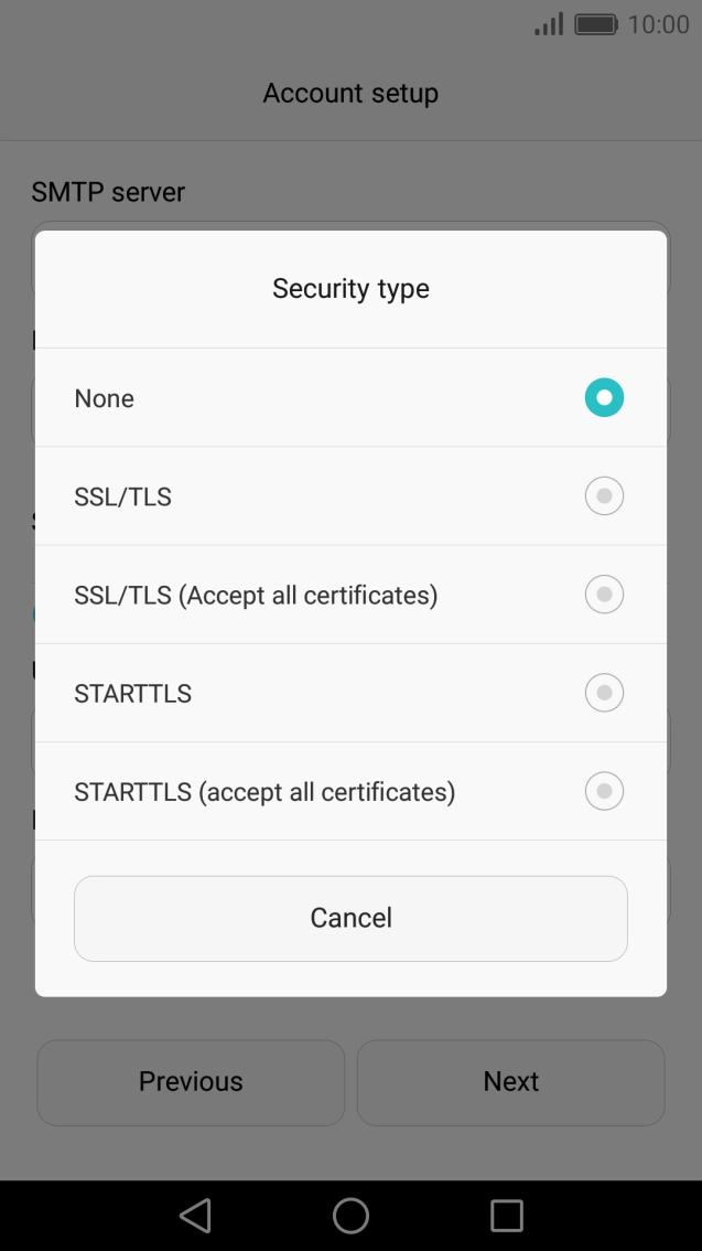 Press SSL/TLS to turn on the function. Press SSL/TLS to turn on the function.