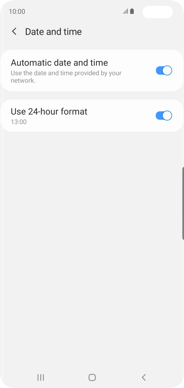 Press the Home key to return to the home screen.