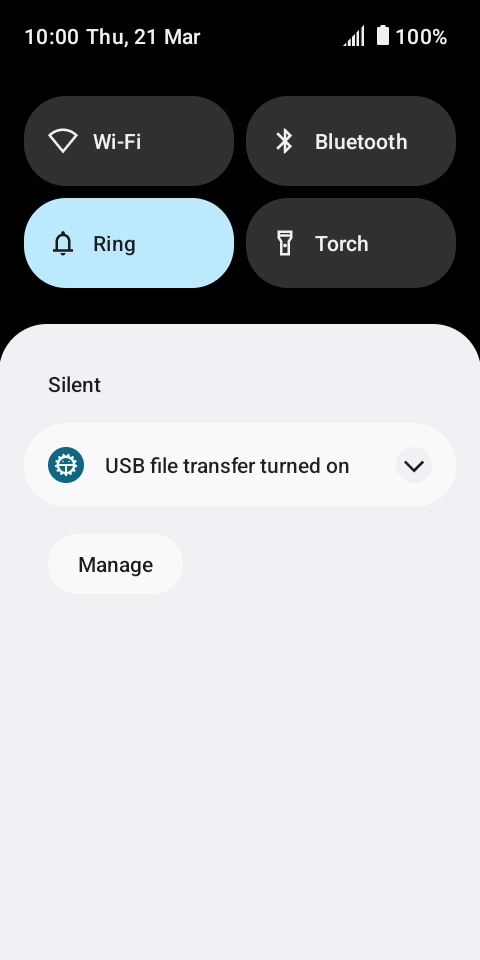 Press the drop down list.