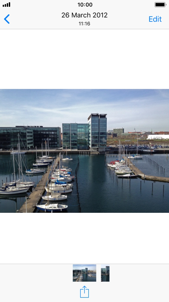 Press the share icon.