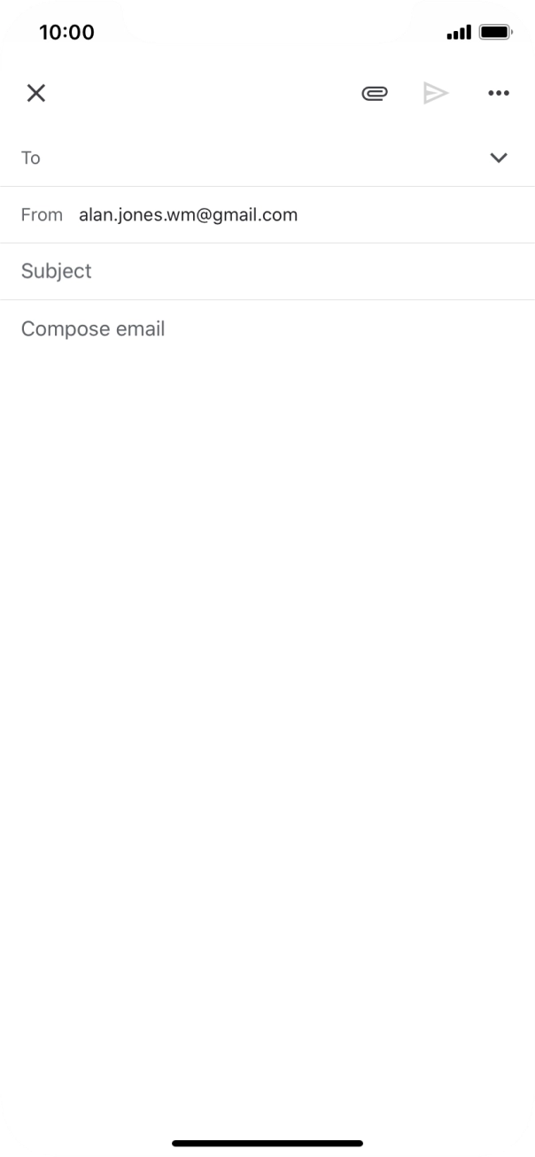 Press To and key in the first letters of the recipient's name.