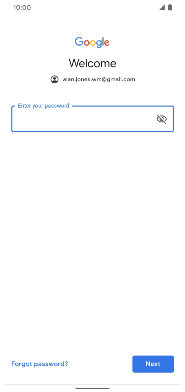Press the field below 