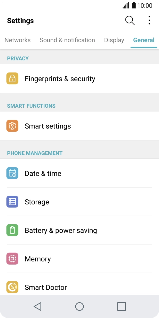 Press Battery & power saving.
