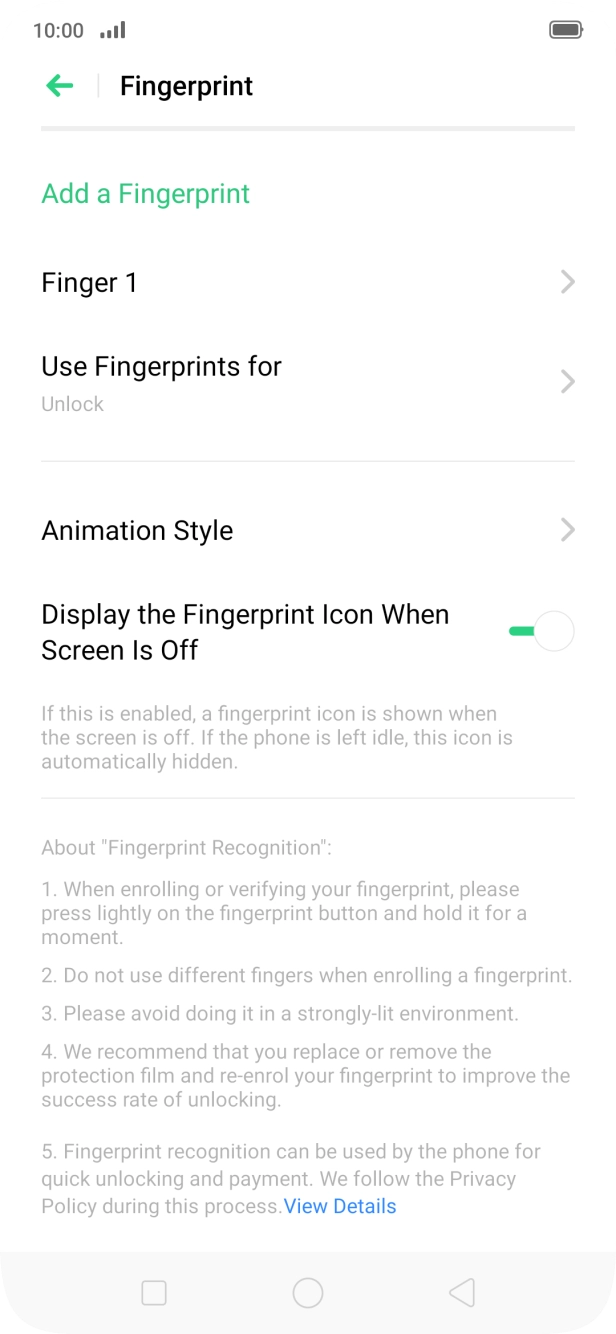Press the Return key.