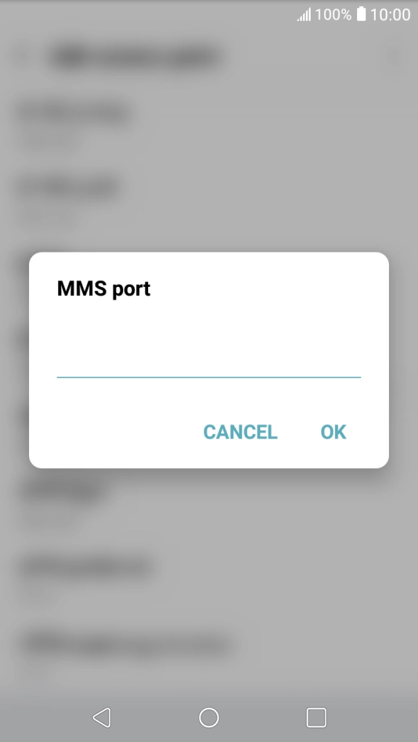 Key in 80 and press OK.