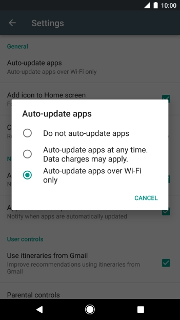 Press Do not auto-update apps to turn off the function. Press Do not auto-update apps to turn off the function.