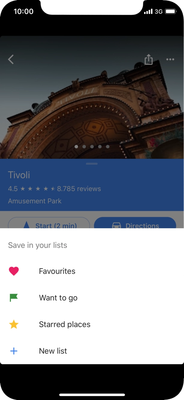 Press the required setting.