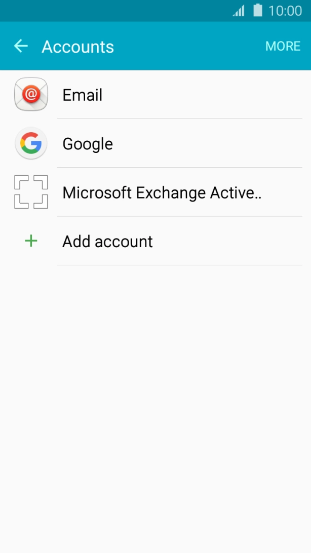 If this screen is displayed, you email account has been recognised and set up automatically. Follow the instructions on the screen to key in more information and finish setting up your phone.