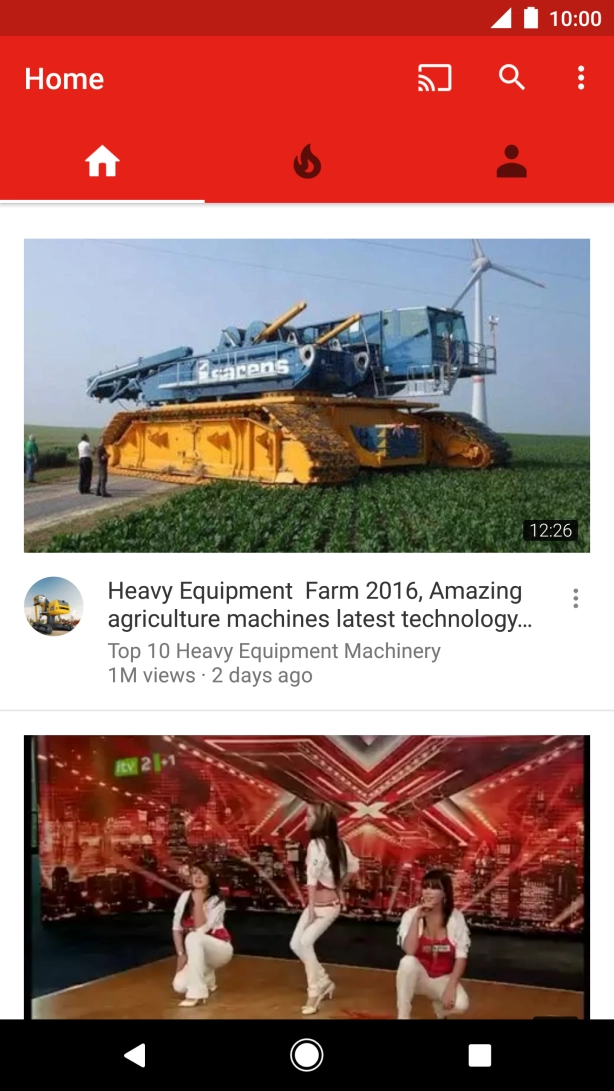 Press the profile icon.