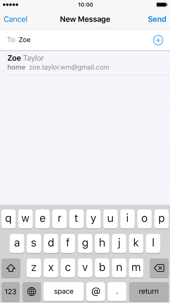 Press the required contact.