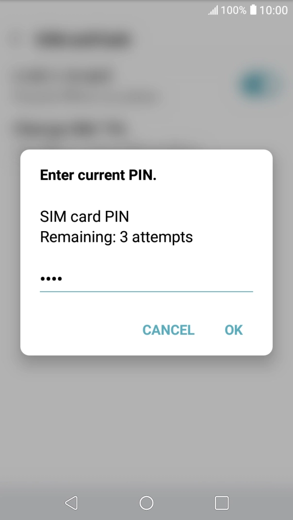 Key in your PIN and press OK.
