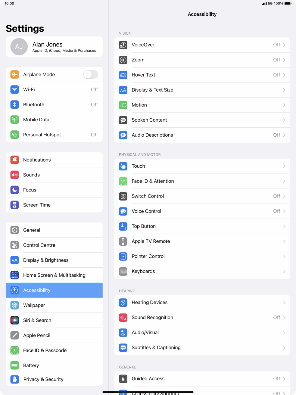 Press the required category below 