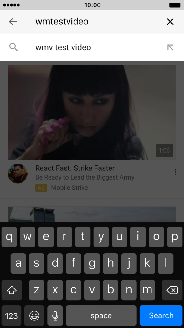 Key in the required search word and press Search.