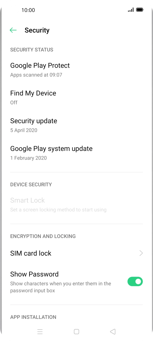 Press SIM card lock.