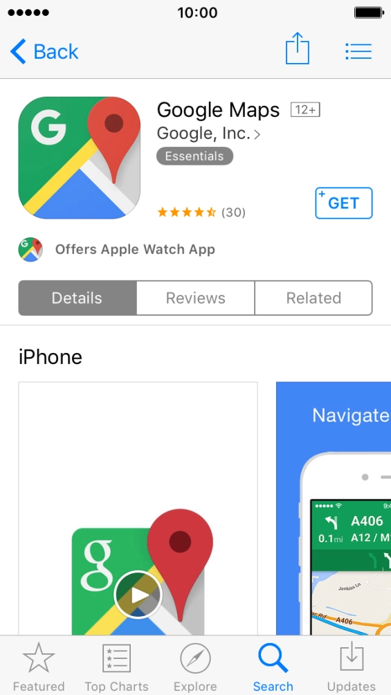 Press GET. Press GET.