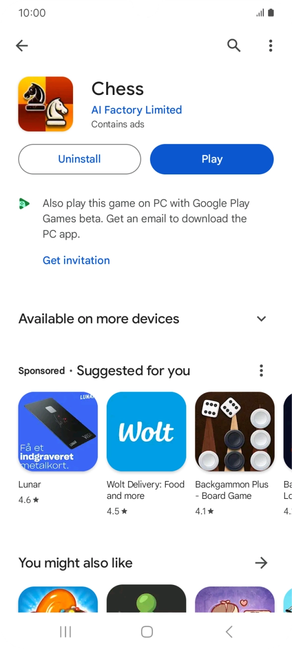 Press the Home key to return to the home screen.