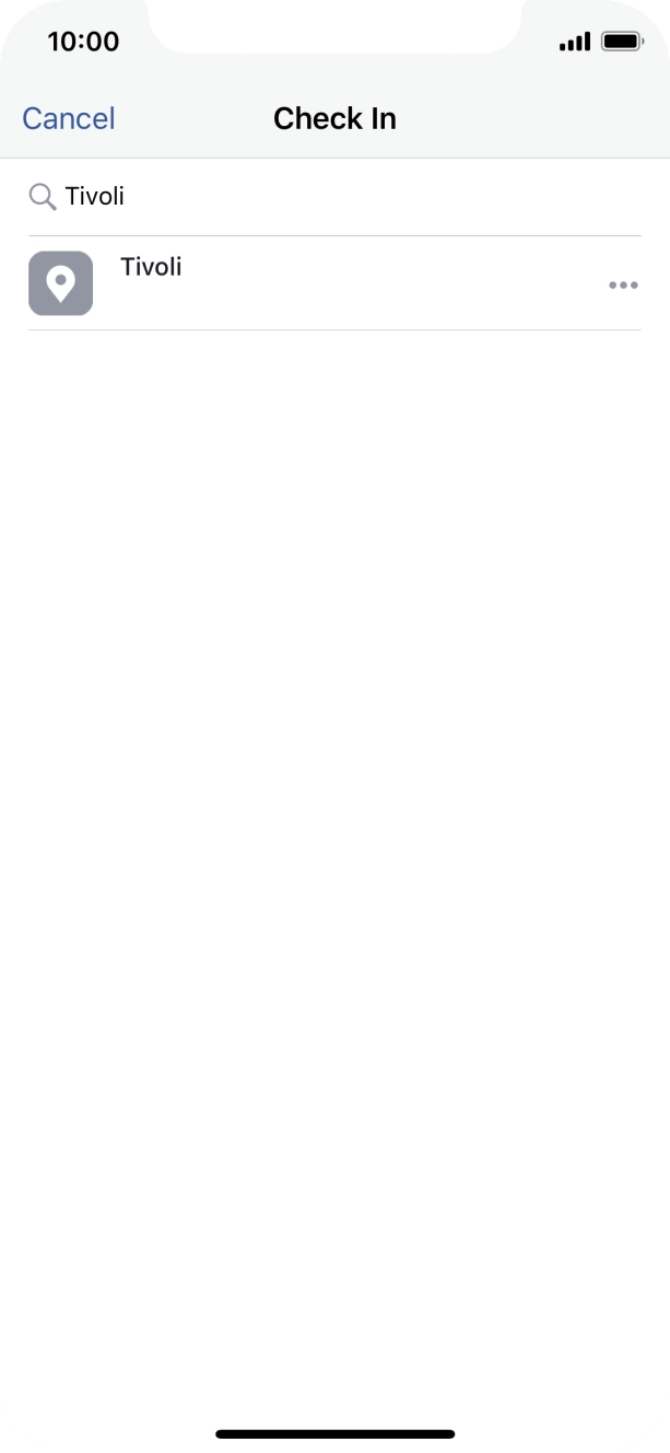 Key in the required search word and press the required location.