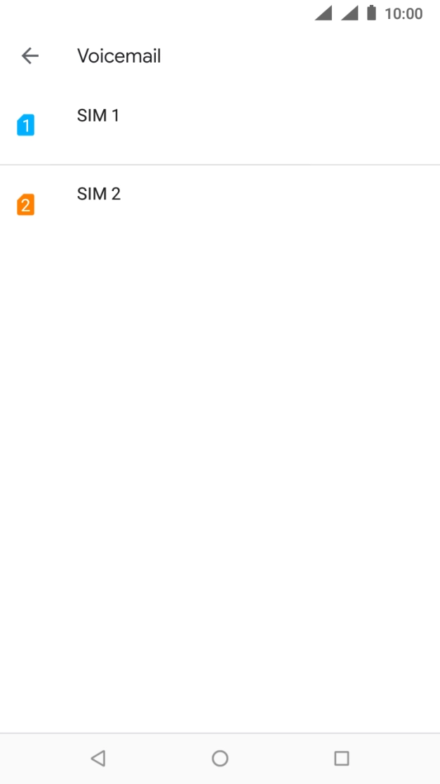 Press the name of your SIM.