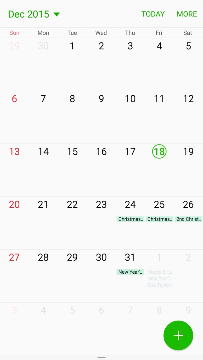 Press the new appointment icon.