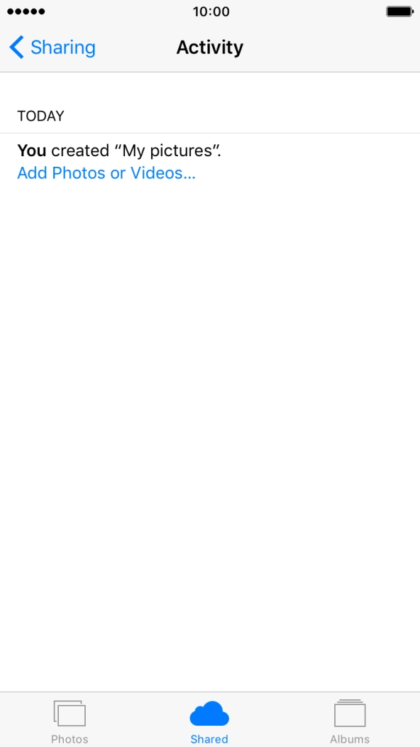 Press Add Photos or Videos... and go to the required folder.