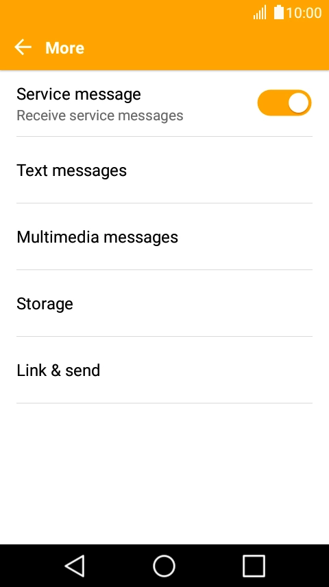 Press Text messages.