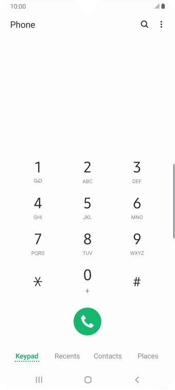 Press the menu icon. Press the menu icon.