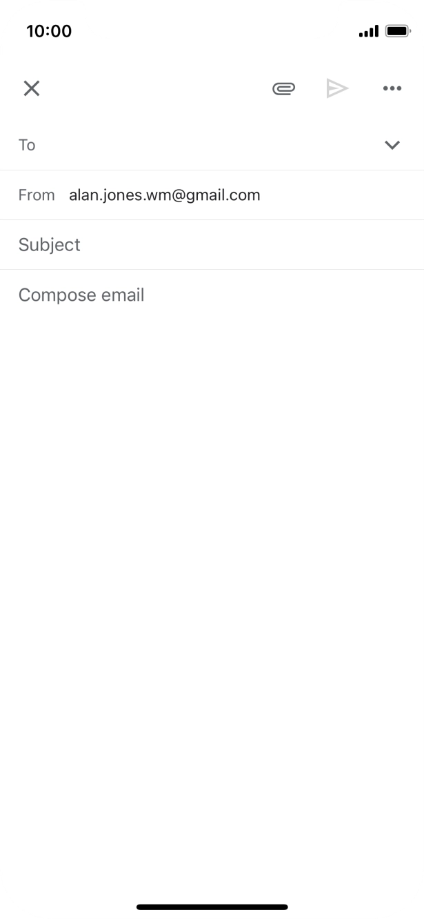 Press To and key in the first letters of the recipient's name.