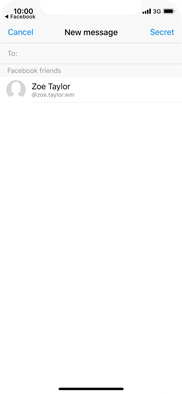 Press To and key in the first letters of the recipient's name.