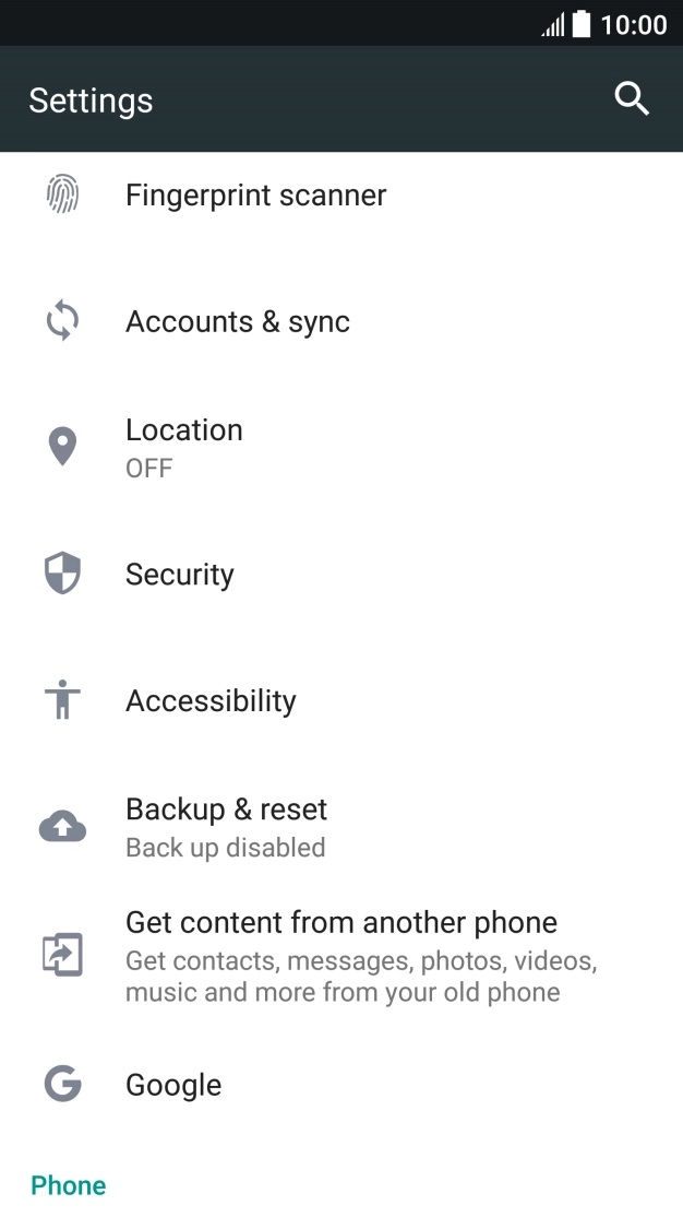 Press Accounts & sync.