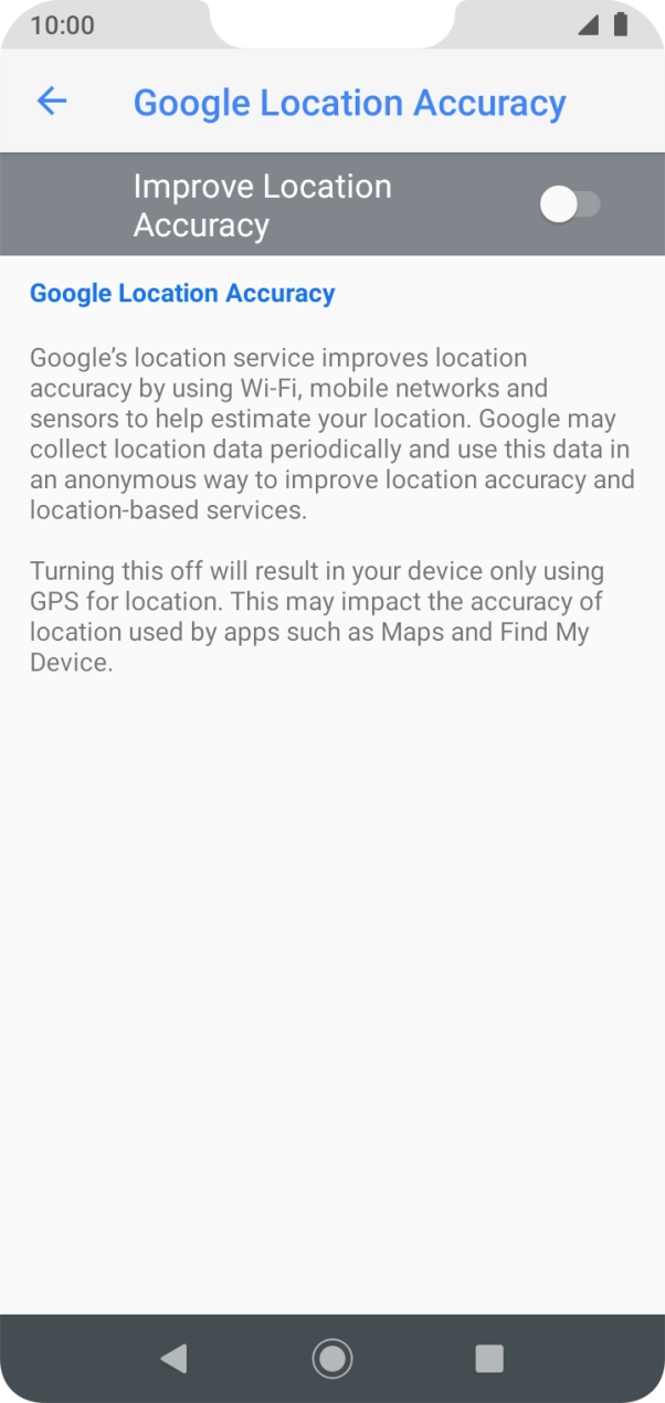 If you press the indicator next to 