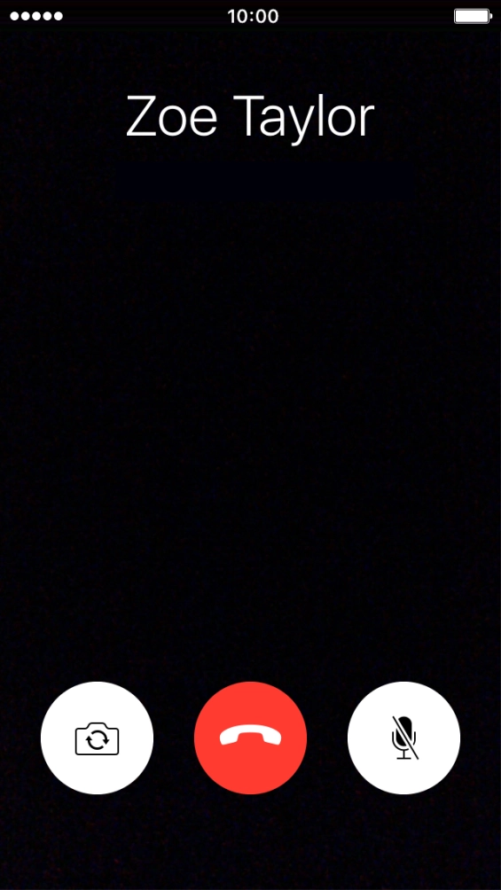 Press the camera icon to switch between the front and the back camera.