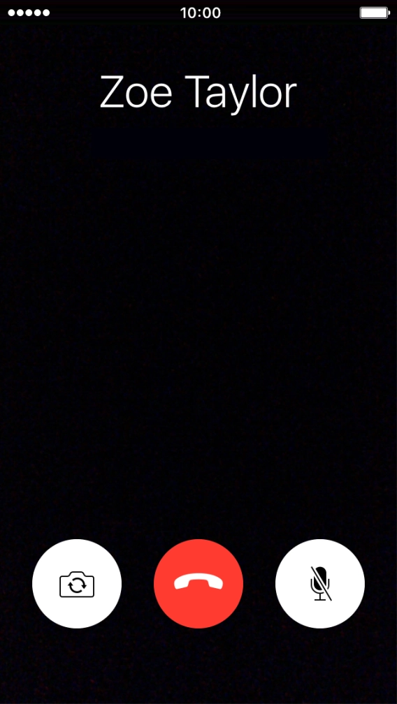 Press the camera icon to switch between the front and the back camera.