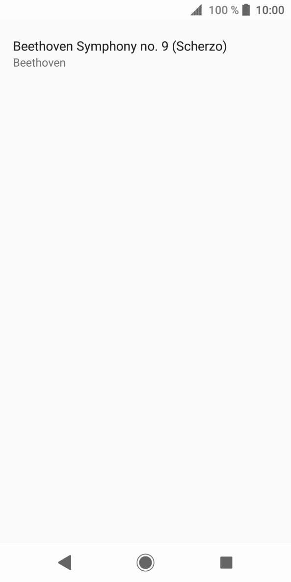 Press the required ring tone.