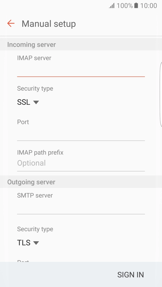 Press the drop down list below 
