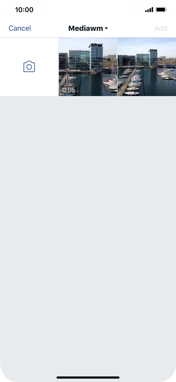 Press the required picture or video clip.