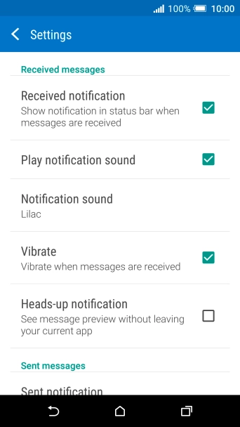 Press Notification sound.