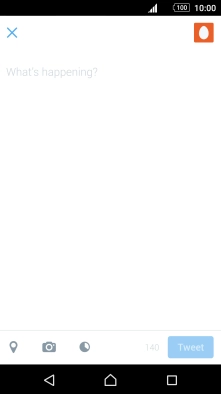 Press the text input field.