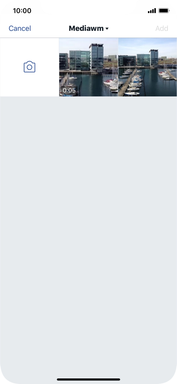 Press the required picture or video clip.