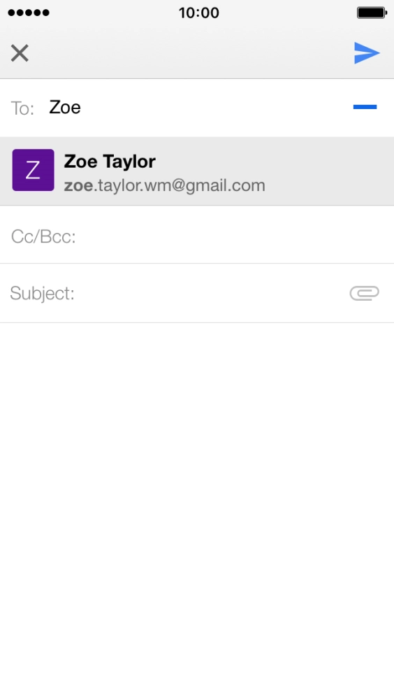 Press the required contact. Press the required contact.