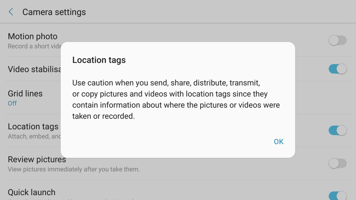 If you turn on the function, press OK.