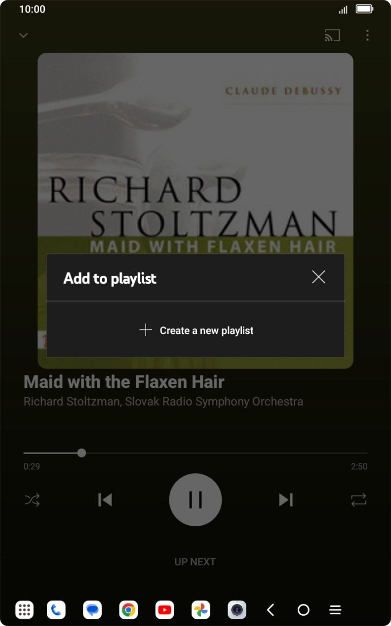 Press Create a new playlist.