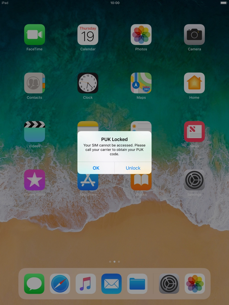 Press Unlock. Press Unlock.