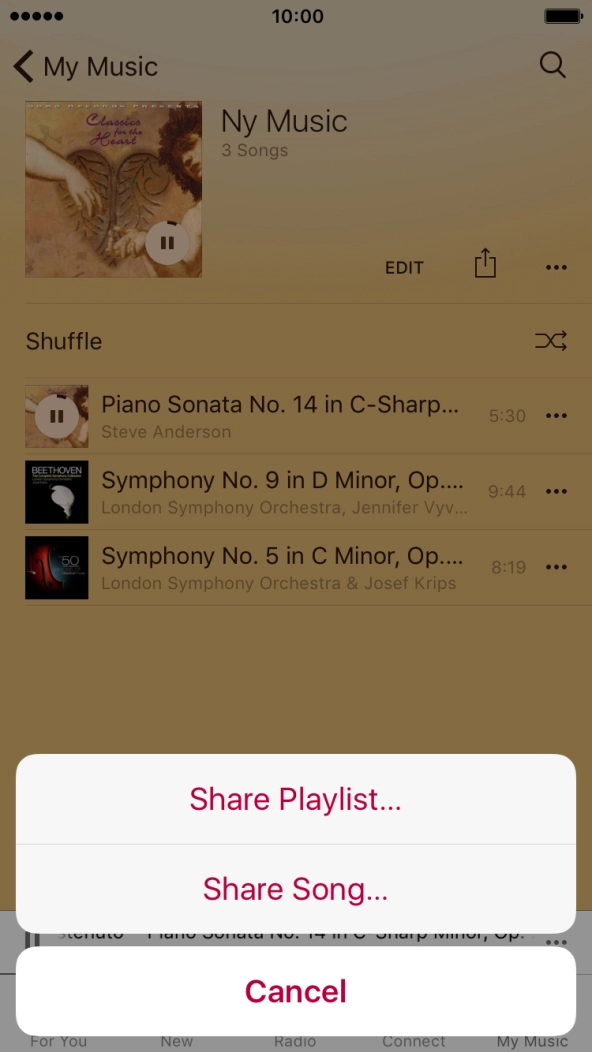 Press Share Song....