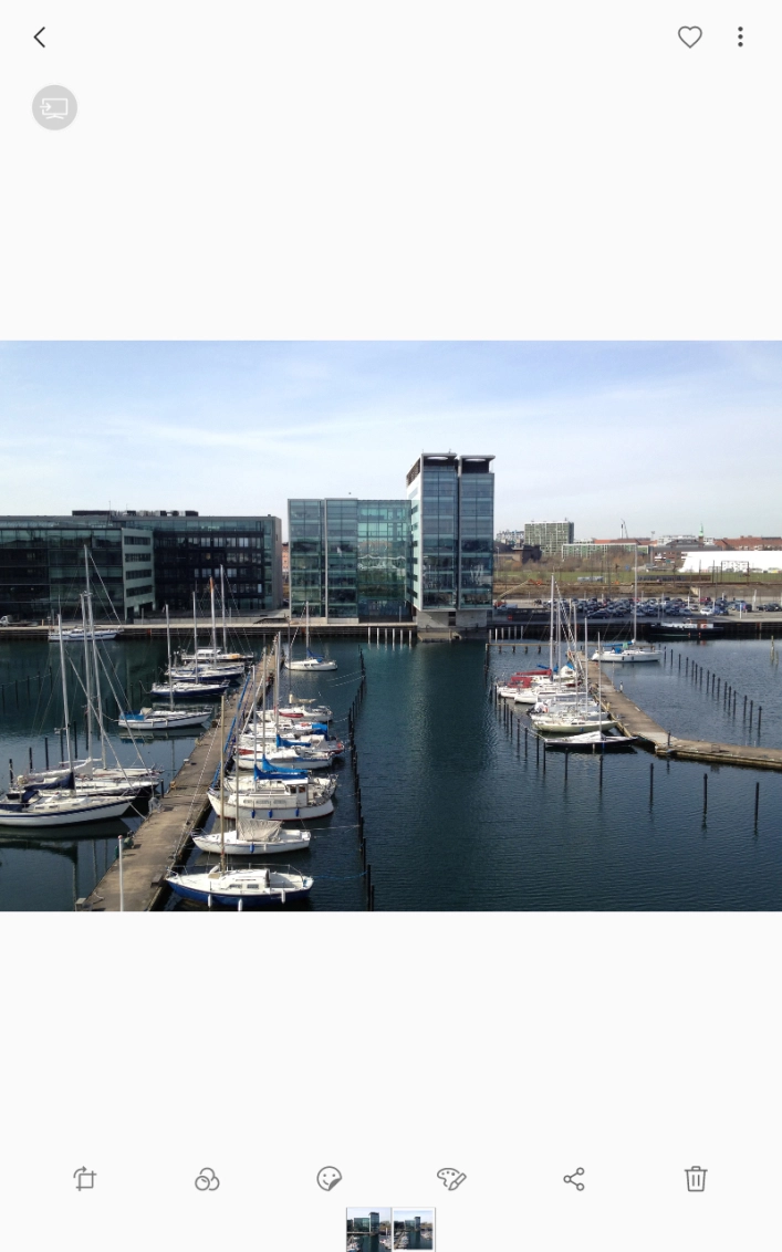 Press the share icon.