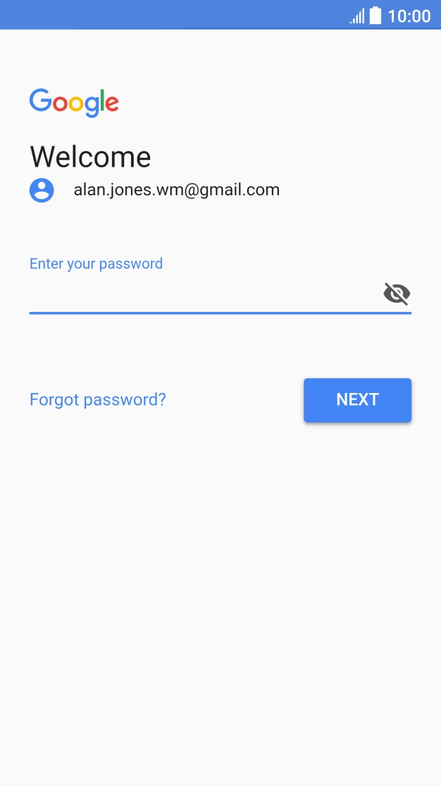 Press the field below 