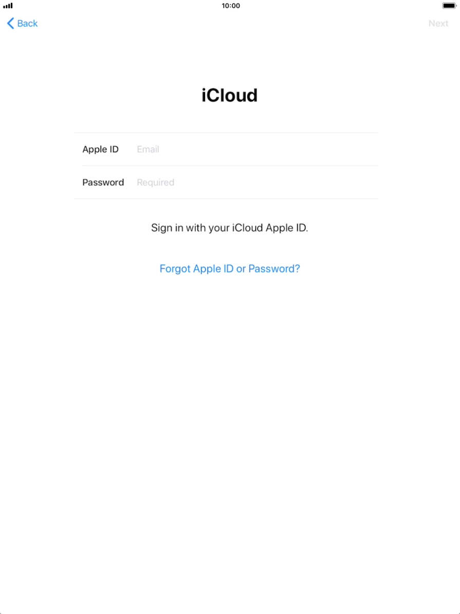 Press the field next to 