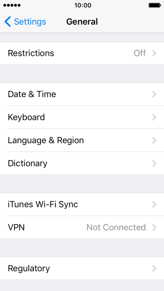 Press Language & Region.